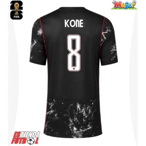 Canadá Ismael Kone #8 Segunda Equipación Mujer Mundial 2026 Manga Corta